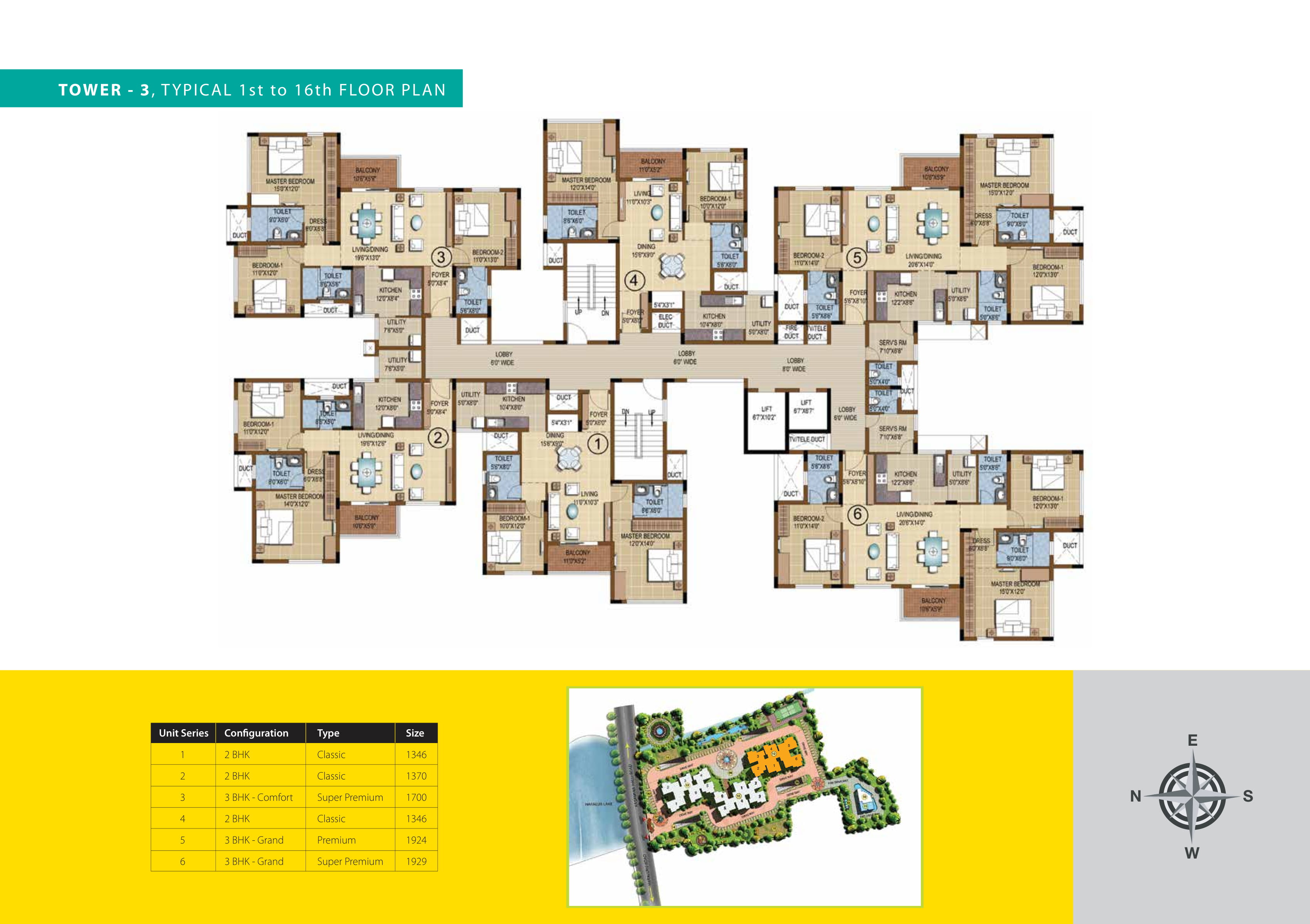 Floor Plan Purva Skydale