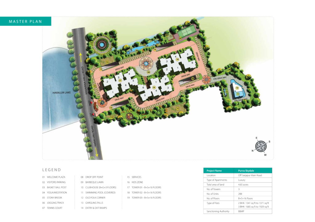 Purva Skydale Site Plan