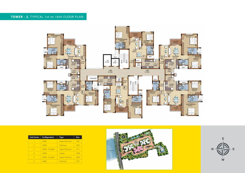 purva skydale Floor Plan 3