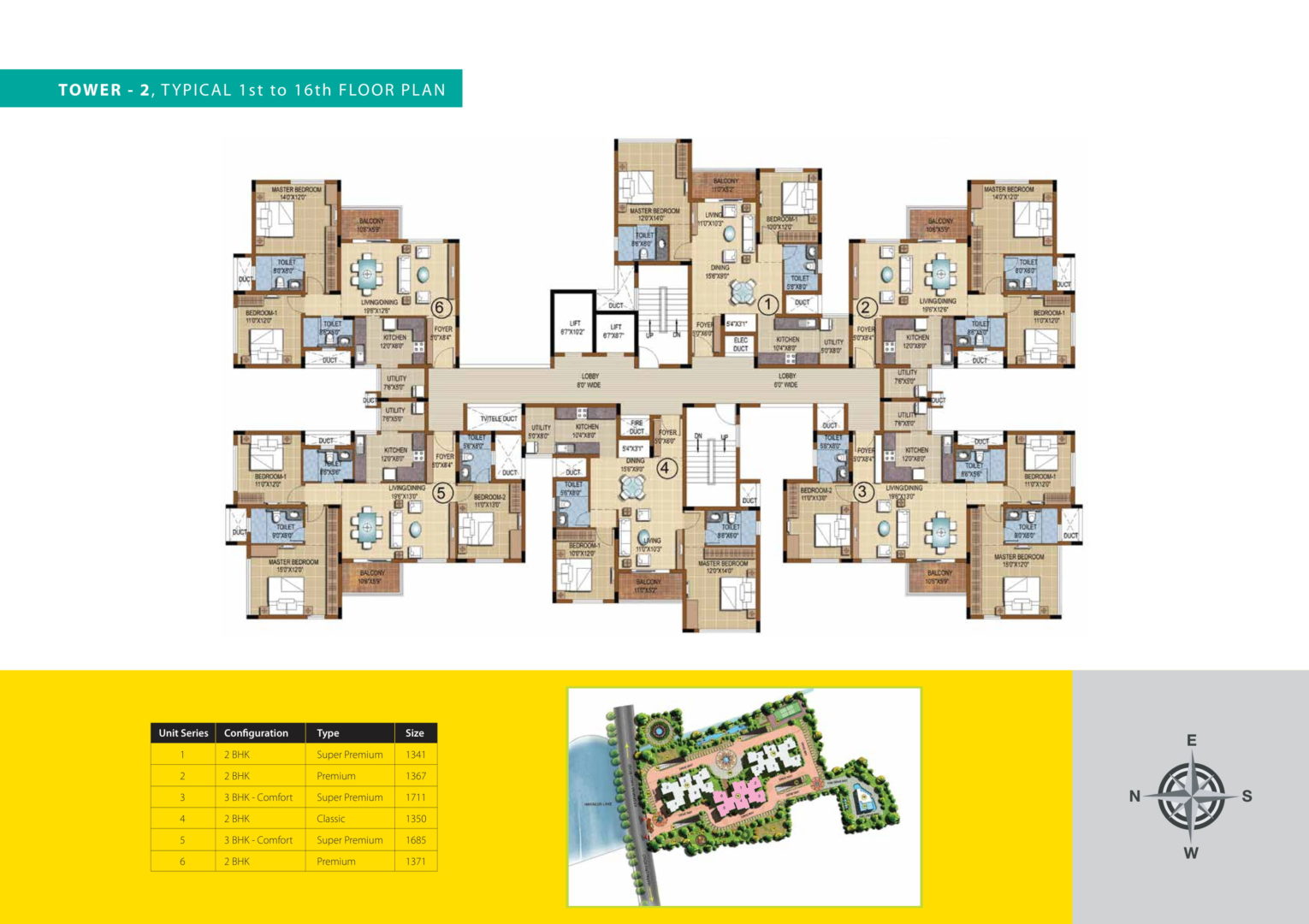 Floor Plan Purva Skydale